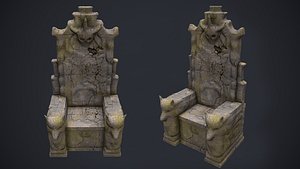 Stone Throne Wolf - LIGHT 2K PBR