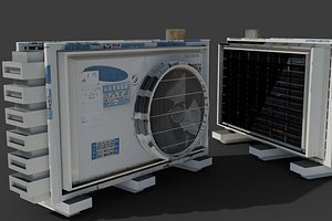 BLACK DECKER Floor Portable Air Conditioner 3D Model $39 - .max .3ds .blend  .c4d .fbx .ma .lxo .obj - Free3D