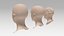 woman heads 3D model