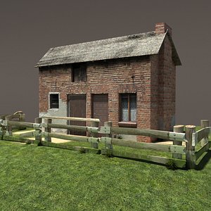barn building exterior 3d model