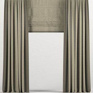 curtains roman beige model