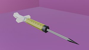 SYRINGE - LOW POLY - PS1 RETRO STYLE model