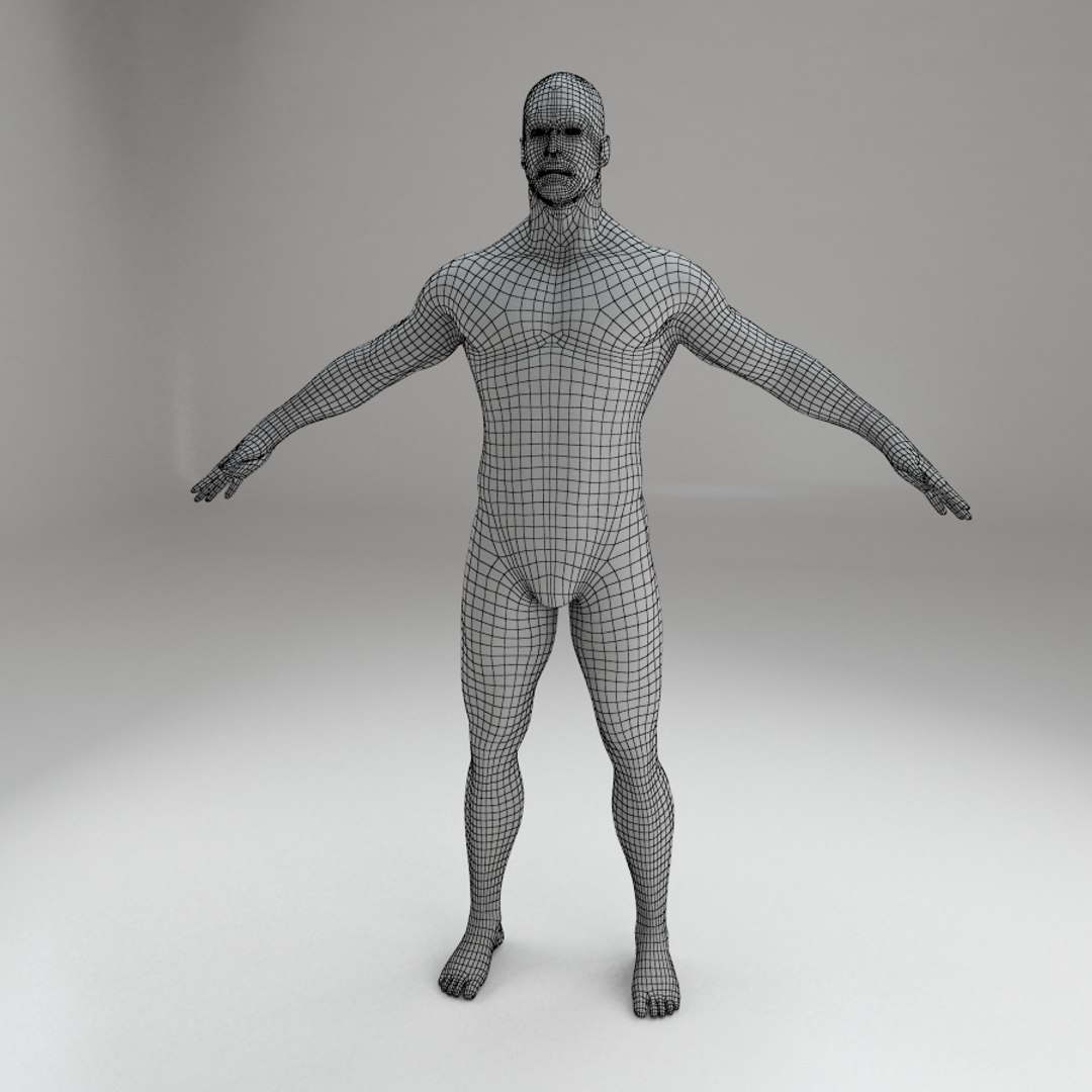 3d Male Human Body