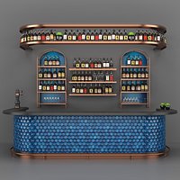 Blue Bar Counter