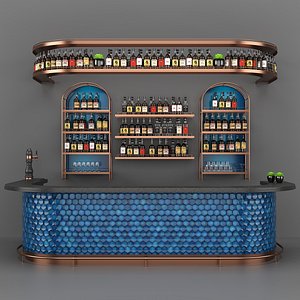 Blue Bar Counter
