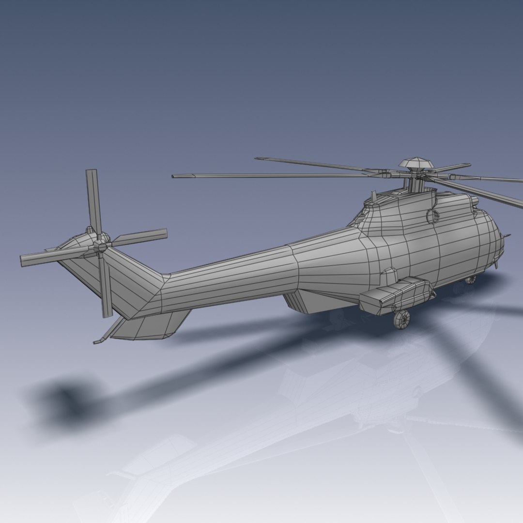 3d Model Eurocopter Ec 225