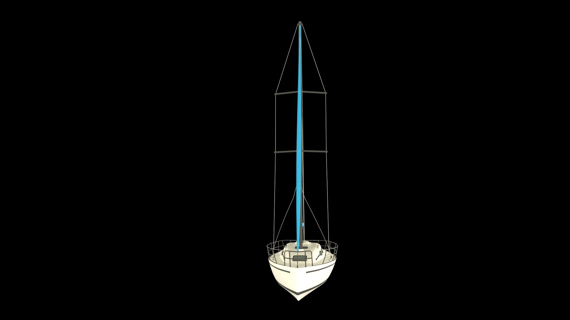 3d sailboat yatch model