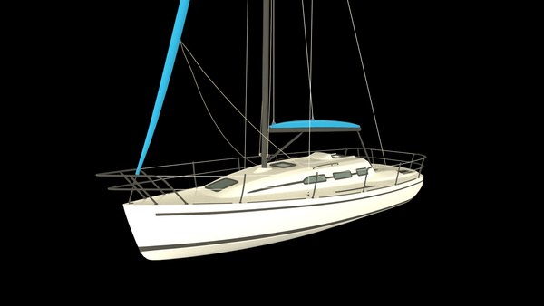 3D model yatch boat model