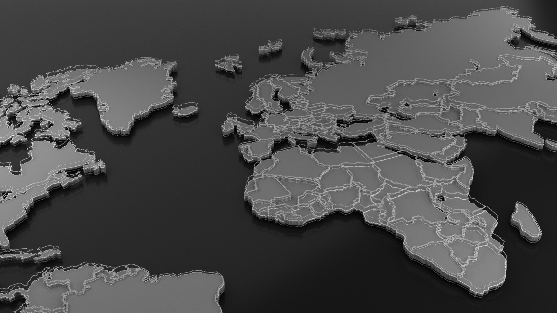 Tech World Map 3D model - TurboSquid 1967613