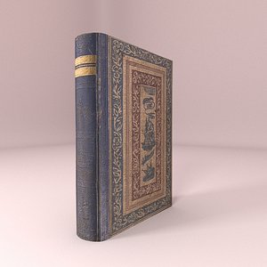 3D old book