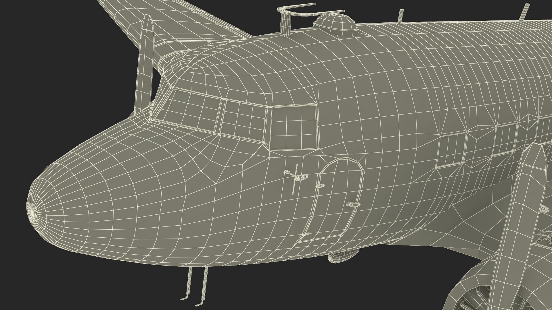 WWII Douglas DC-3 Skytrain Aircraft 3D https://p.turbosquid.com/ts-thumb/tX/vGlIoR/6n/wwiidouglasdc3skytrainaircraftmb3dmodel055/jpg/1719220879/1920x1080/fit_q87/bbbca95127643aec5a56b0426e0a1e3f9ea18de7/wwiidouglasdc3skytrainaircraftmb3dmodel055.jpg