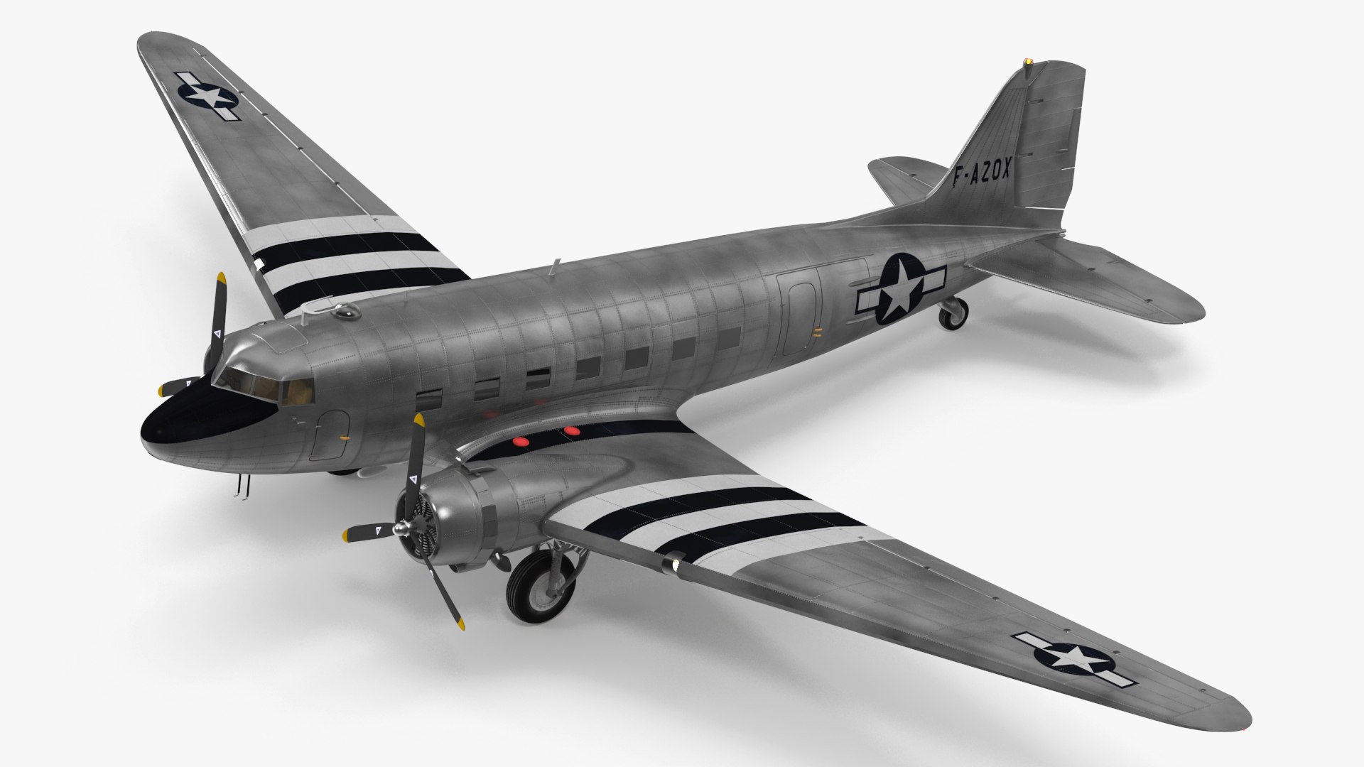 WWII Douglas DC-3 Skytrain Aircraft 3D https://p.turbosquid.com/ts-thumb/tX/vGlIoR/Gh/wwiidouglasdc3skytrainaircraftmb3dmodel026/jpg/1719220709/1920x1080/fit_q87/29b69ea98c56594650cb5f7ac84b46a9423b313c/wwiidouglasdc3skytrainaircraftmb3dmodel026.jpg