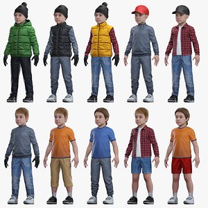 Child in clothes