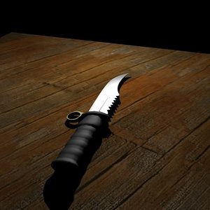 3d knife model