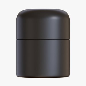 Black Cosmetic Jar 04