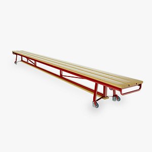 gymnastic benches 3d obj