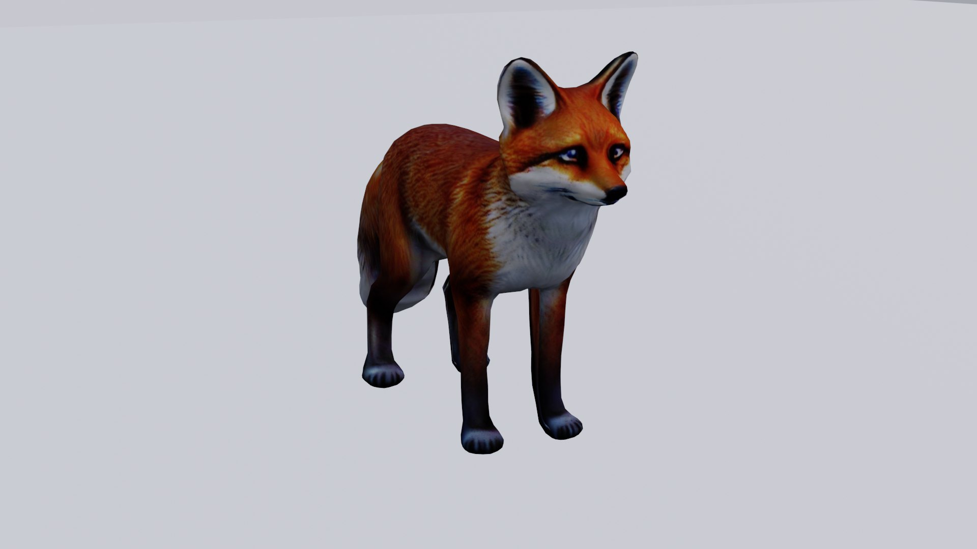 Realistic Fox Low Poly 3D - TurboSquid 2261180