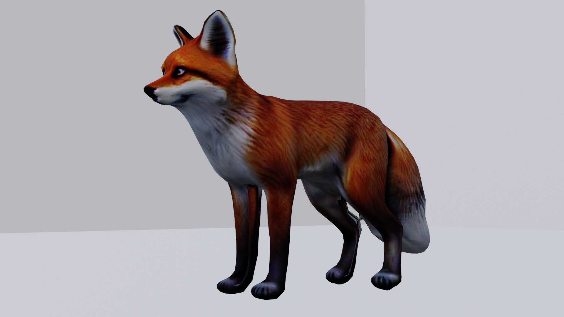 Realistic Fox Low Poly 3D - TurboSquid 2261180