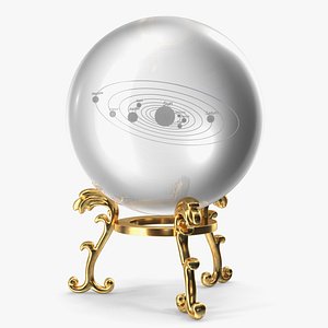Solar System Crystal Ball 3D model
