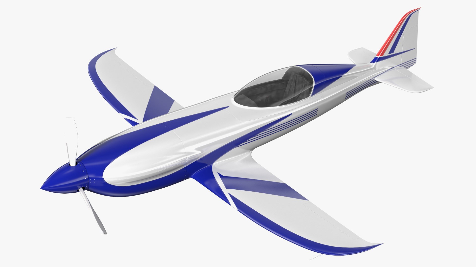 All Electric Aircraft Flight 3D model preview