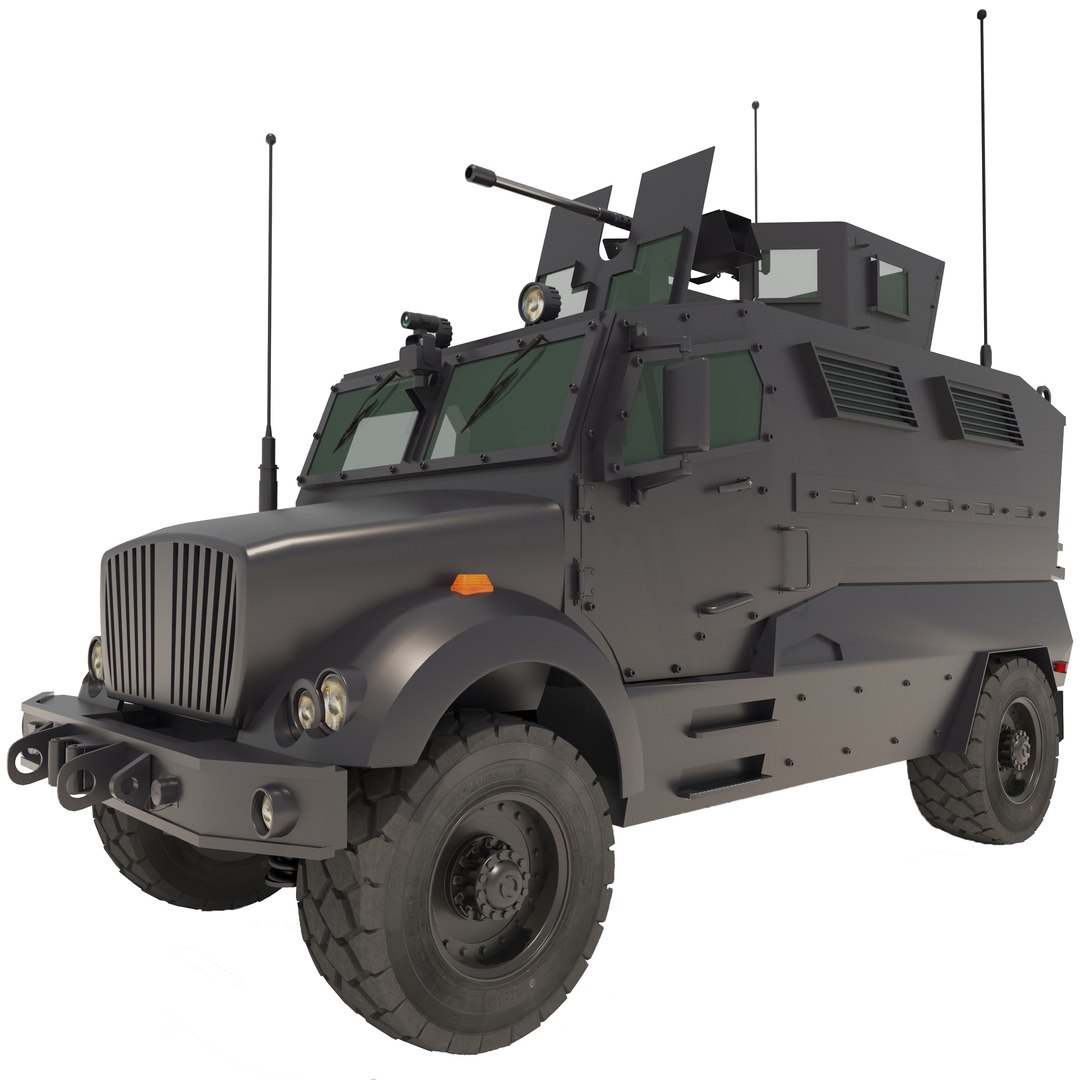 3D armored mrap vehicle v4 - TurboSquid 1610140