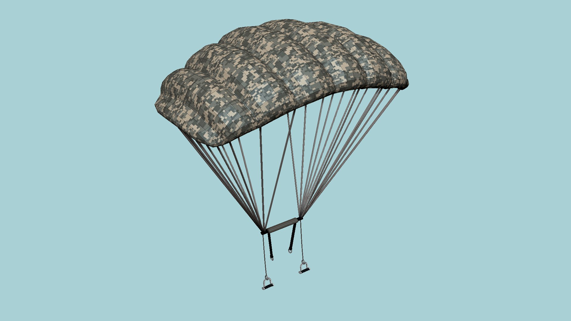 Parachute A07 Digital Camouflage - Character Accessories Design Model ...