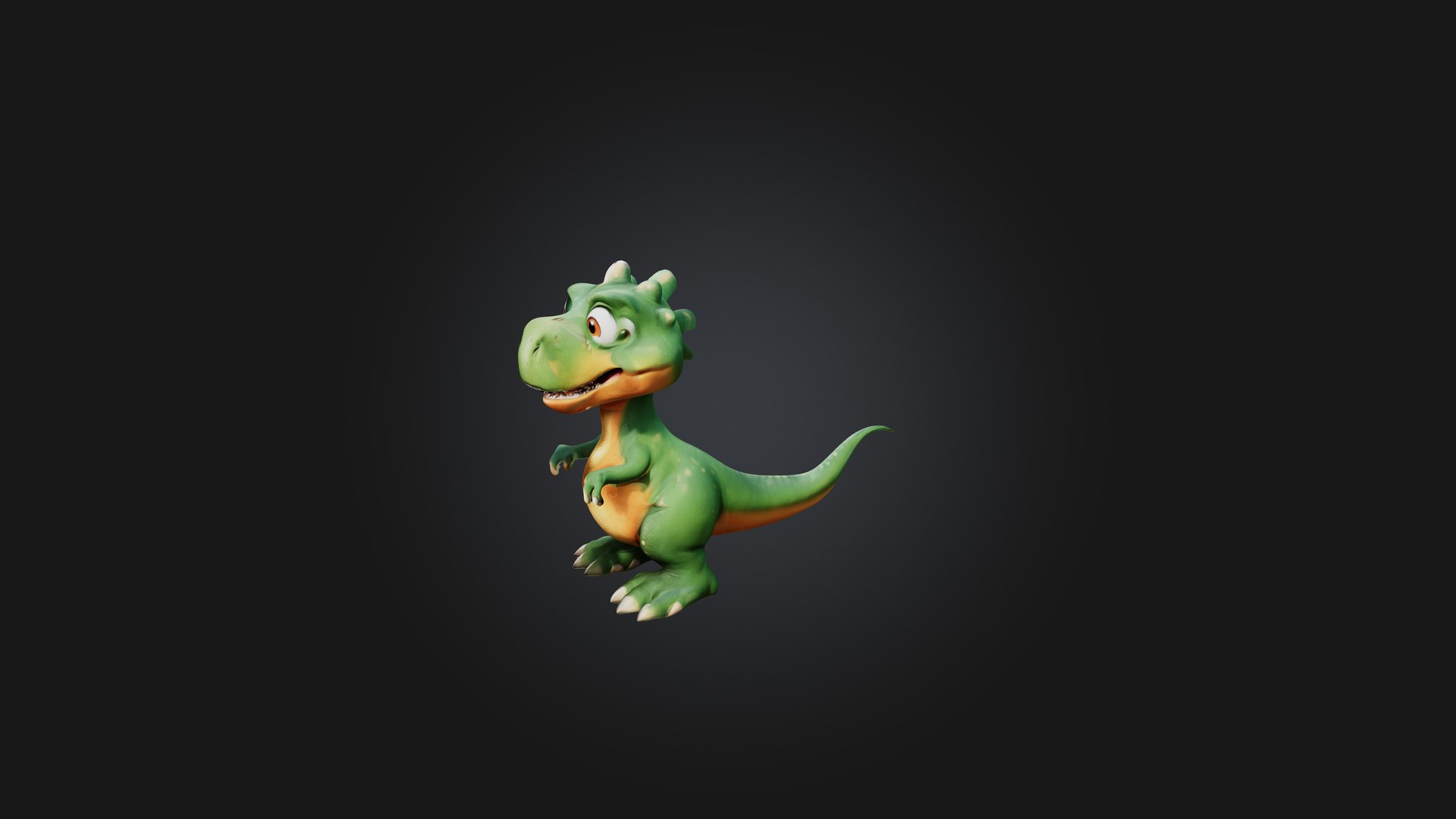 Cartoon Dinosaur 3D Model - TurboSquid 2291047