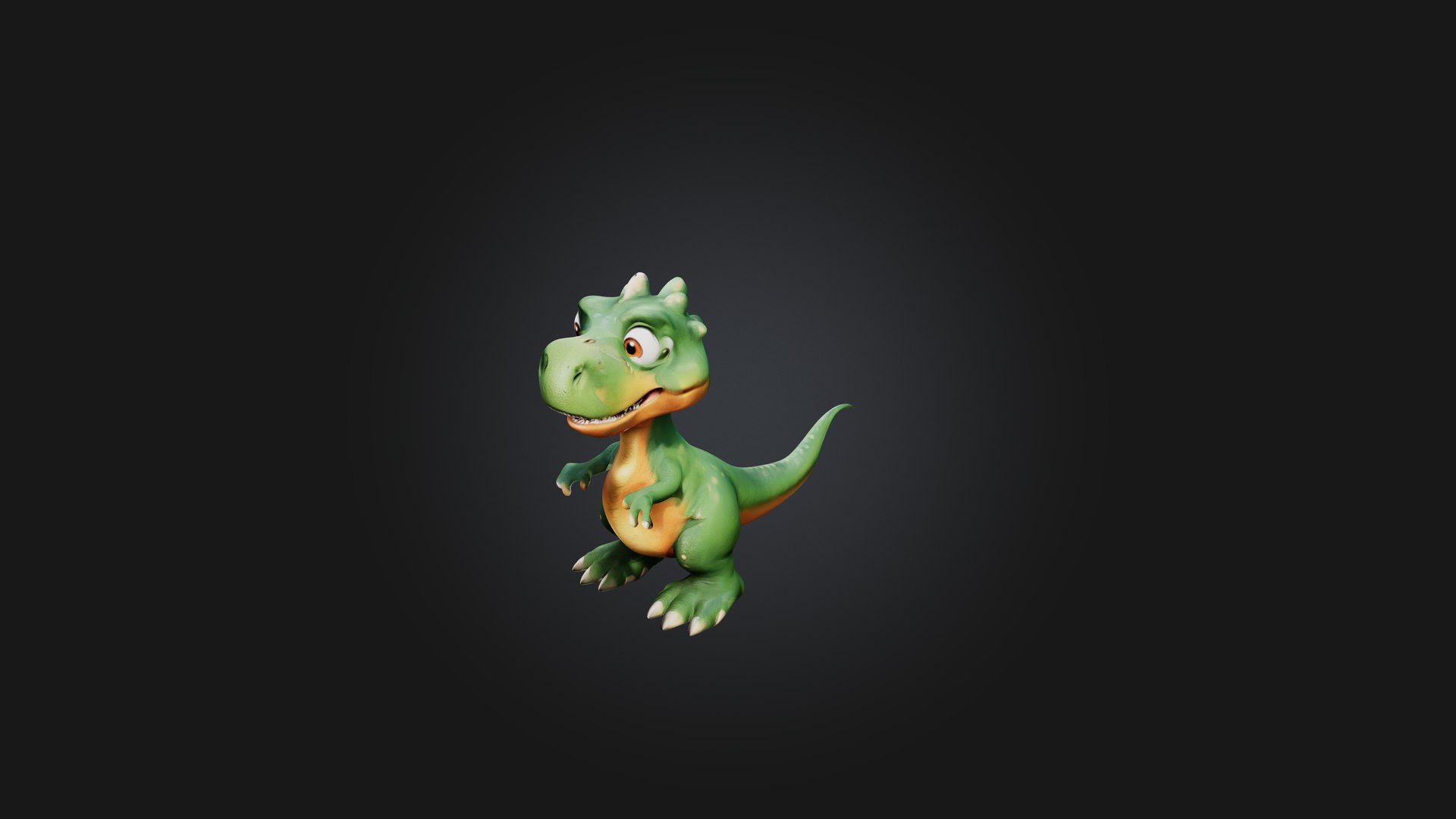 Cartoon Dinosaur 3D Model - TurboSquid 2291047