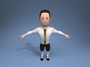 3D medieval character duke 4 model