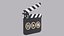3D Cartoon Clapper Board