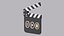 3D Cartoon Clapper Board