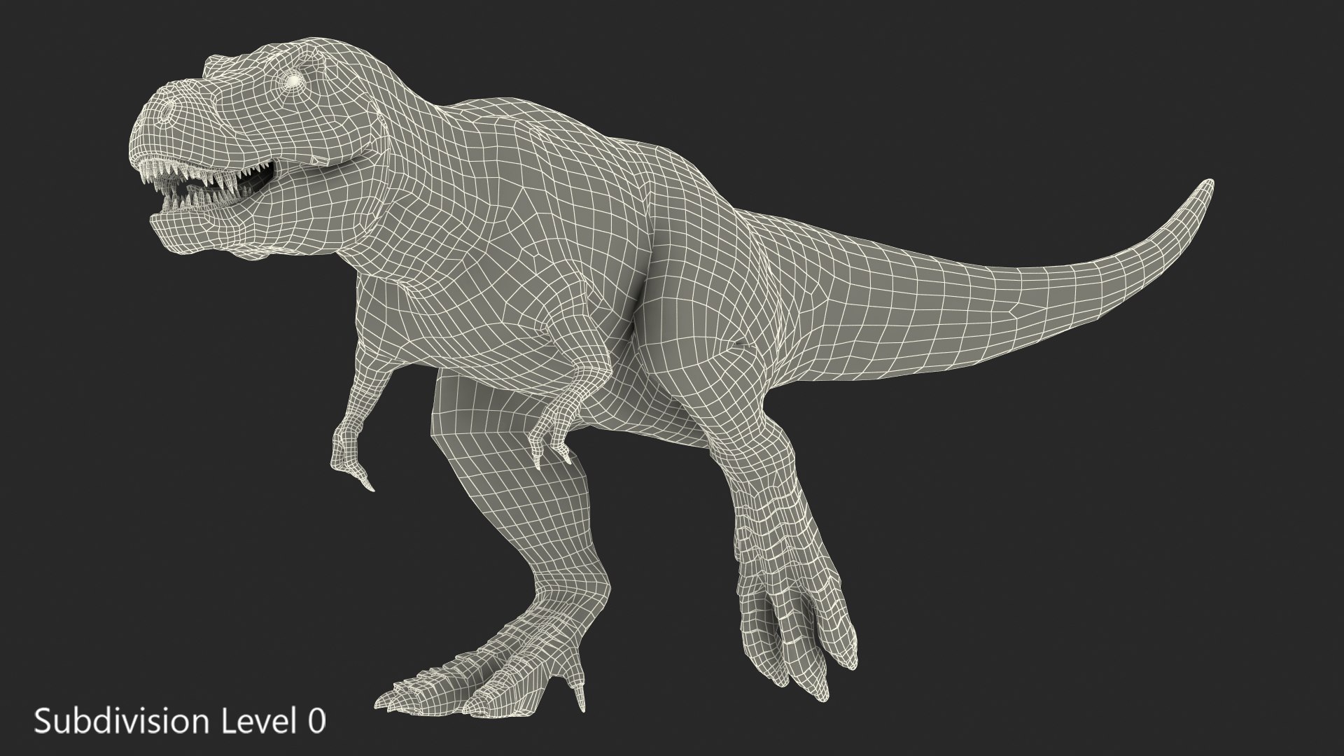 Tyrannosaurus rex running animal 3D model - TurboSquid 1566262