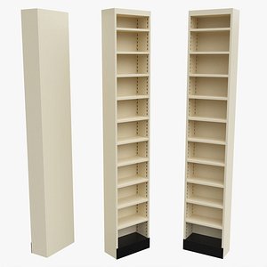 Store Pharmacy Metal Shelf End Unit 3D model