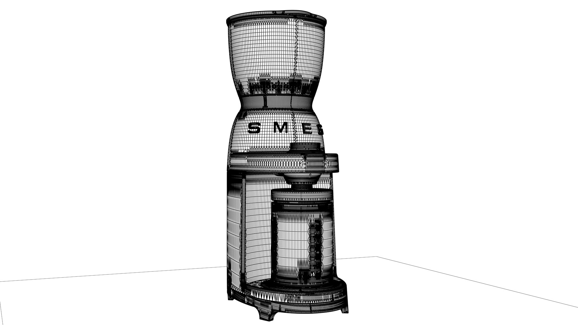 smeg set bmg coffee grinder 3D model