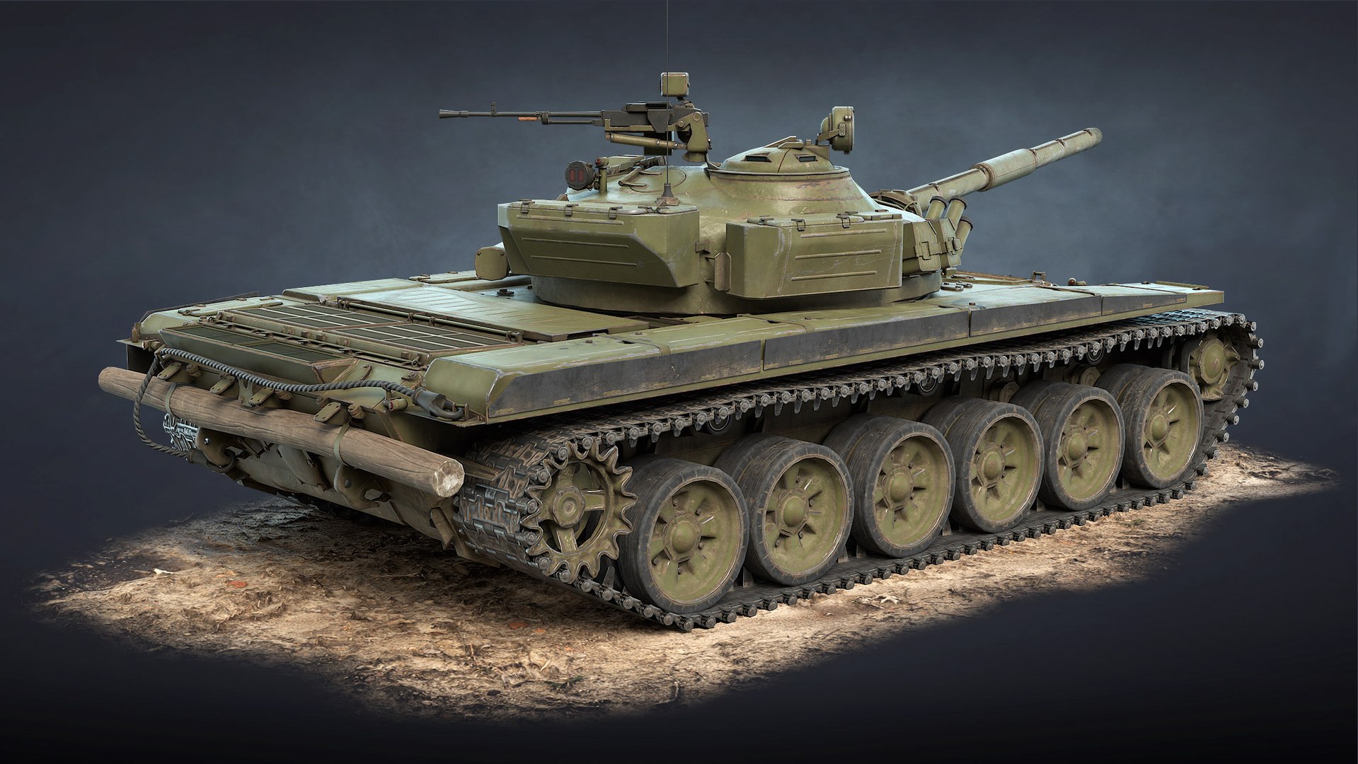 3D T-72A Tank Model - TurboSquid 2039889