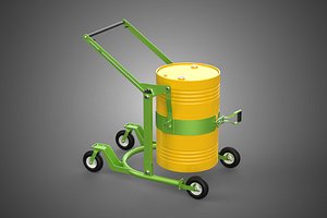 OIL DRUM BARREL TRANSPORT TROLLEY CARRIER LIFT CART DOLLY CADDY