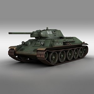 3D t-34 t-34-76 medium model