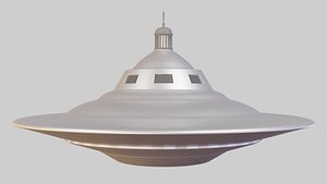 3D model UFO Flying Spaceship Sci-Fi
