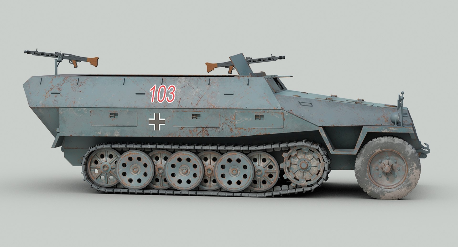 Ww2 German Hanomag Sdkfz 3ds