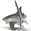 Акула быка, сфальсифицированная для Cinema 4D