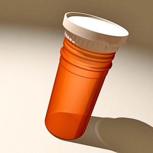 perscription pill bottle 3d model