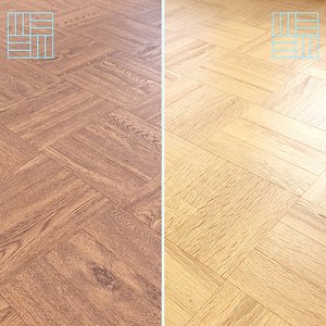 Parquet - Laminate - Wooden floor 2 in 1 3D