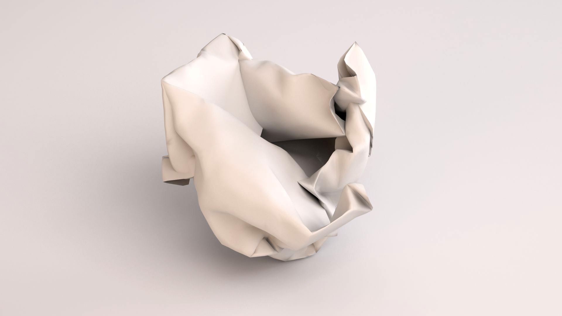 3D Crumpled Ball Paper - TurboSquid 1675939