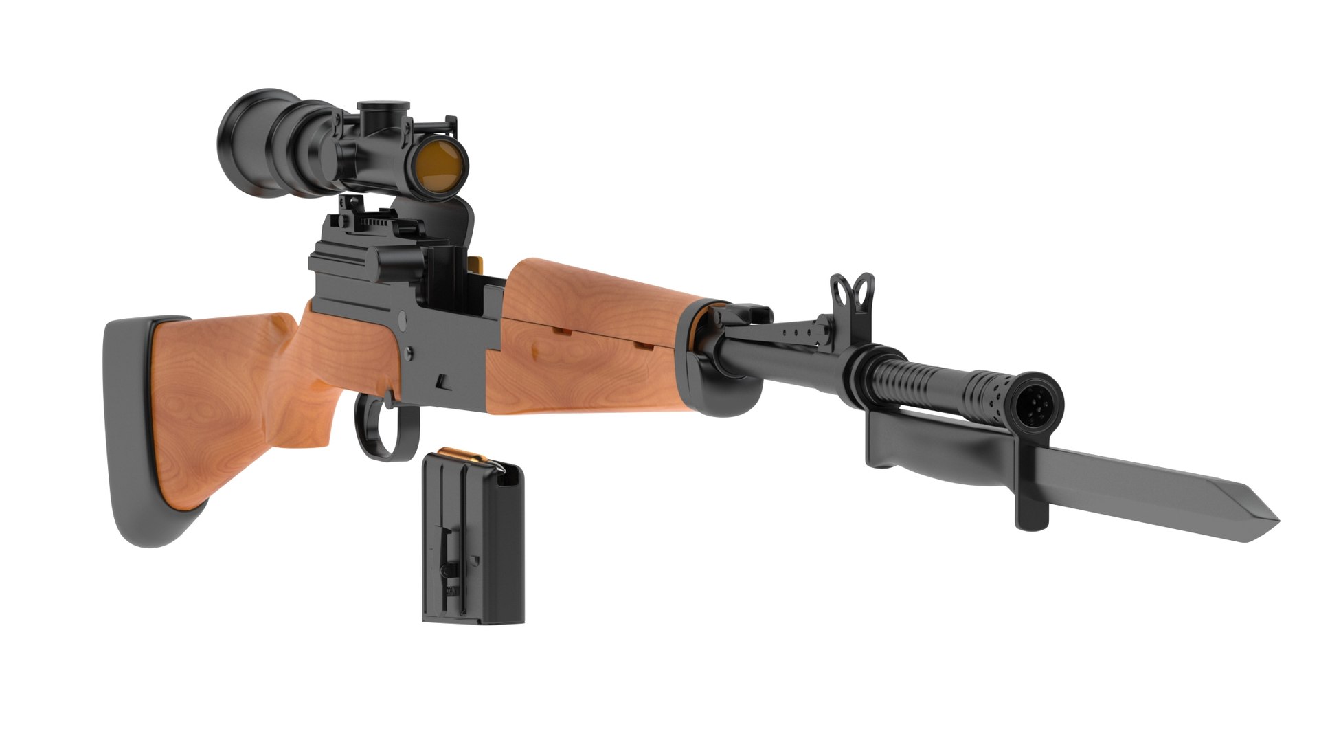 MAS49 Rifle 3D Model TurboSquid 1902369