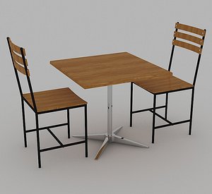 chair table 3D