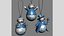 Snowman ornaments pack v1
