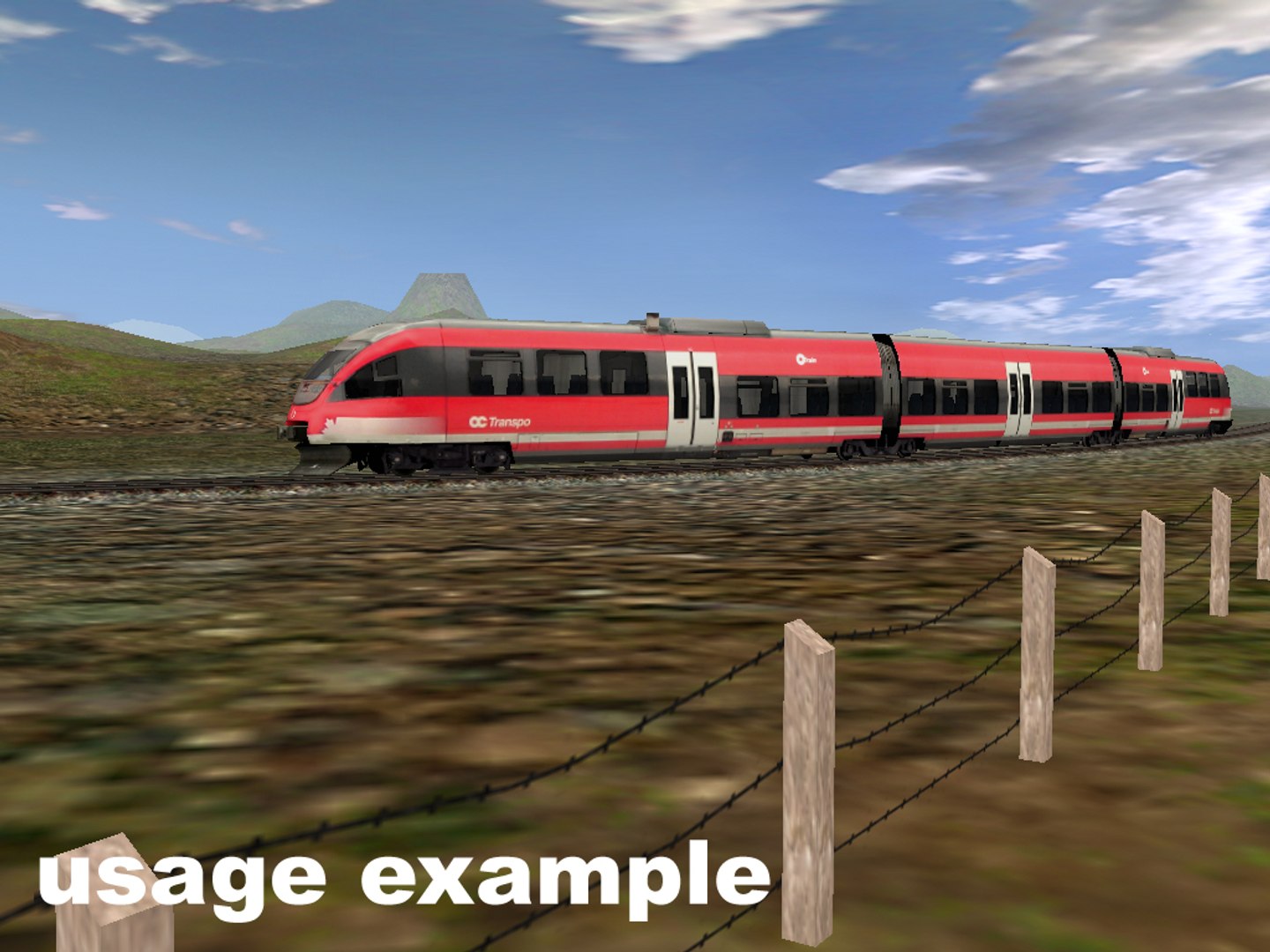 Bombardier Train 3d Model