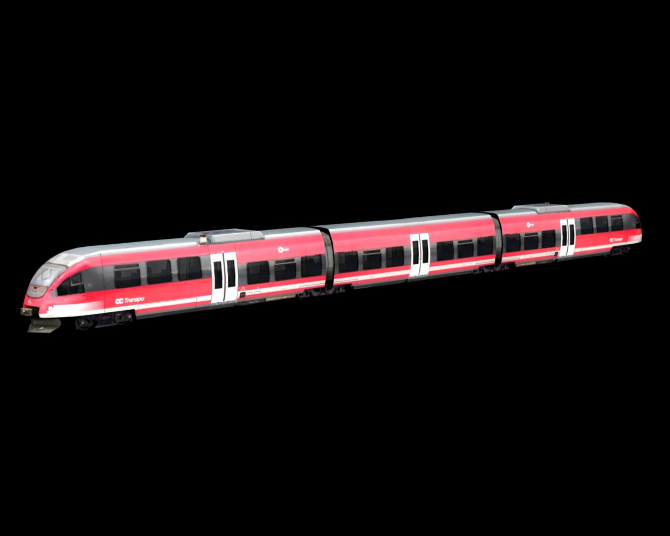 Bombardier Train 3d Model