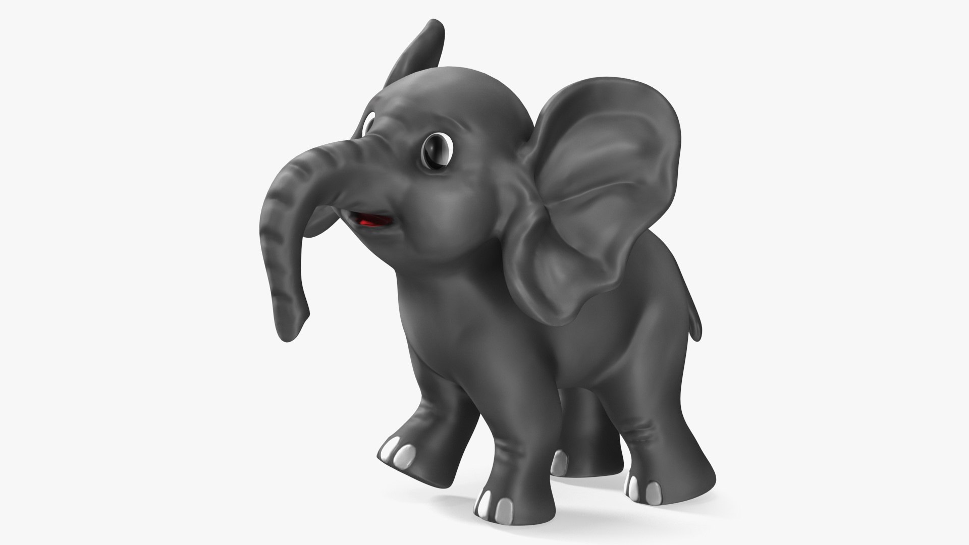 Cute Cartoon Elephant Rigged 3D model preview