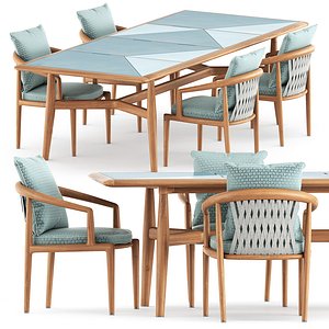 Secret garden chair and Table 3D model